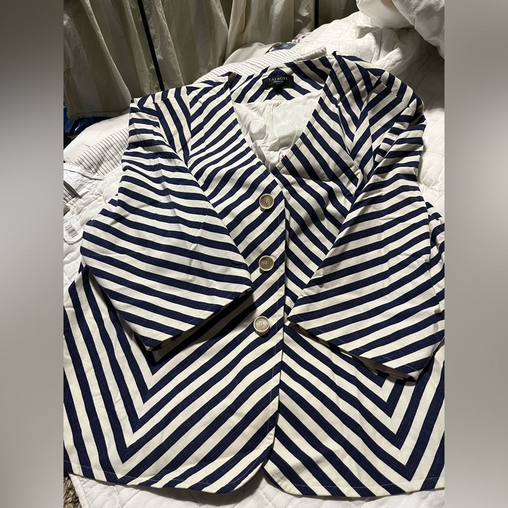 Talbots 3/4 Length Sleeve Button Jacket. - image 2